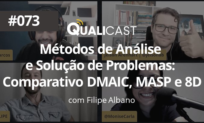 #073 - MÉTODOS DE ANÁLISE E SOLUÇÃO DE PROBLEMAS: COMPARATIVO DMAIC, MASP E 8D.