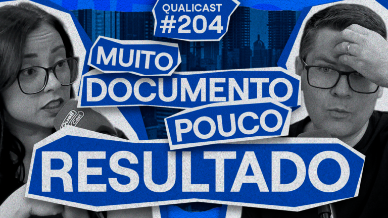 Imagem do episódio do podcast Qualicast sobre auditoria interna na prática, abordando como transformar auditorias em um processo contínuo e estratégico dentro das empresas