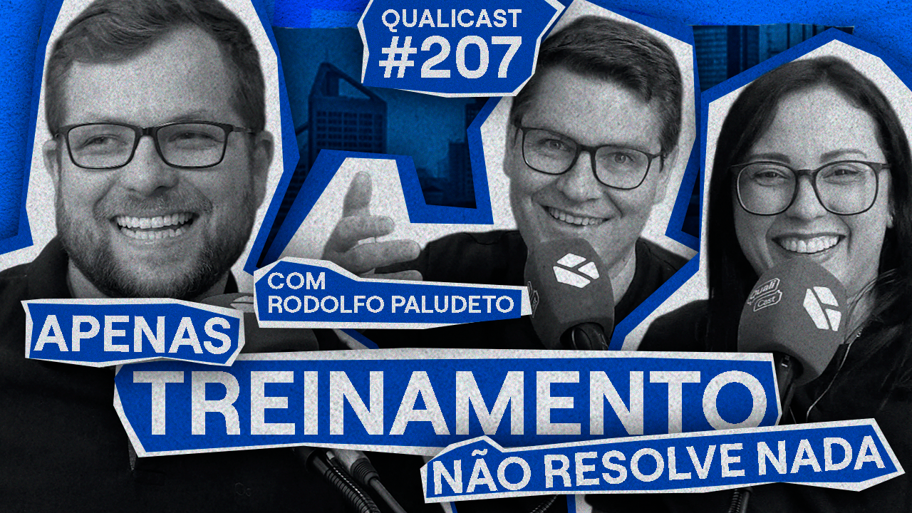 Thumbnail do episódio do Qualicast sobre Learning Organization, aprendizagem organizacional, melhoria contínua e qualidade nas empresas
